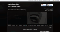 Desktop Screenshot of martinbrowndds.com